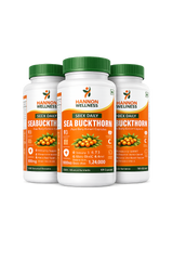 Sea Buckthorn Capsules – Pure Berry Extract (Combo Pack of 3 Bottles)