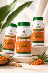 Sea Buckthorn Capsules – Pure Berry Extract (Combo Pack of 3 Bottles)