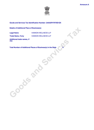 GST Certificate