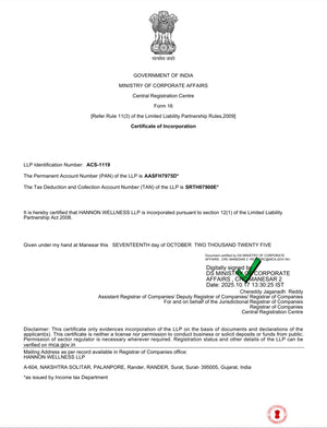 CIN Certificate